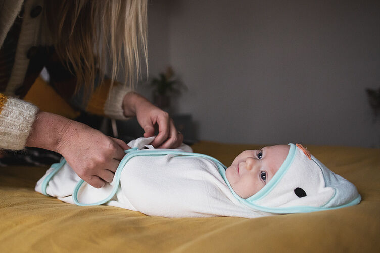 Buy Tommee Tippee Splashtime Newborn Swaddle Dry Towel 0 6 months